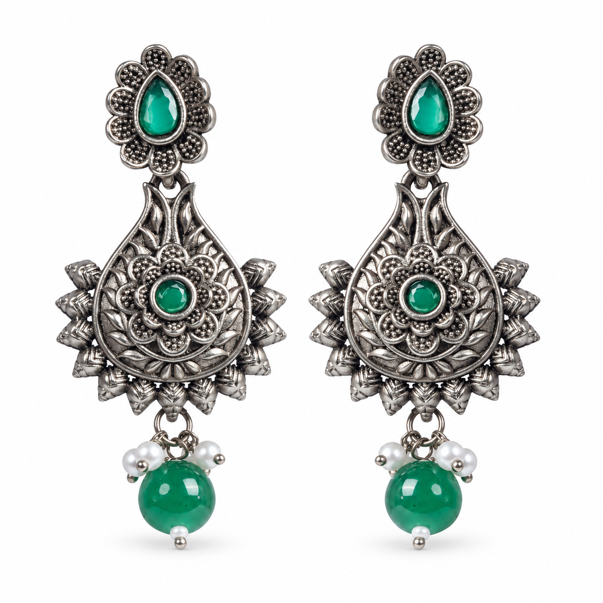 Seevee Fashion Oxidised Plated Dangler Earrings