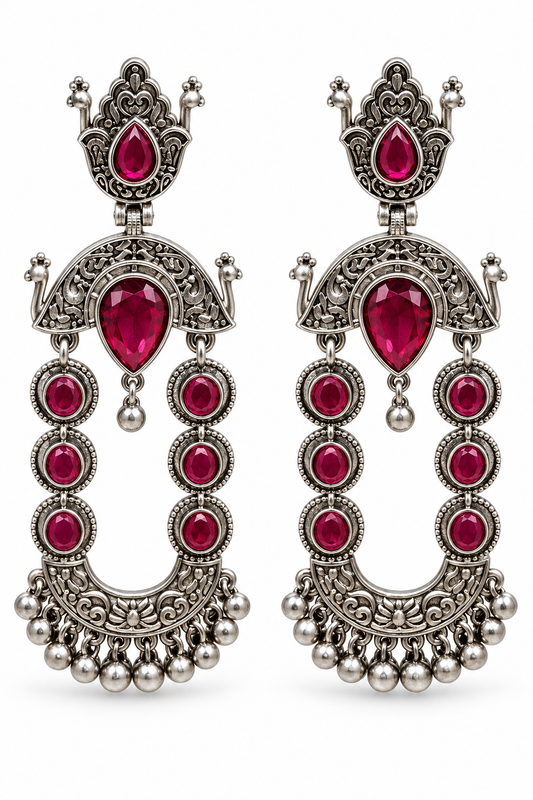 Seevee Fashion Gold Plated Kundan Stone Dangler Earrings