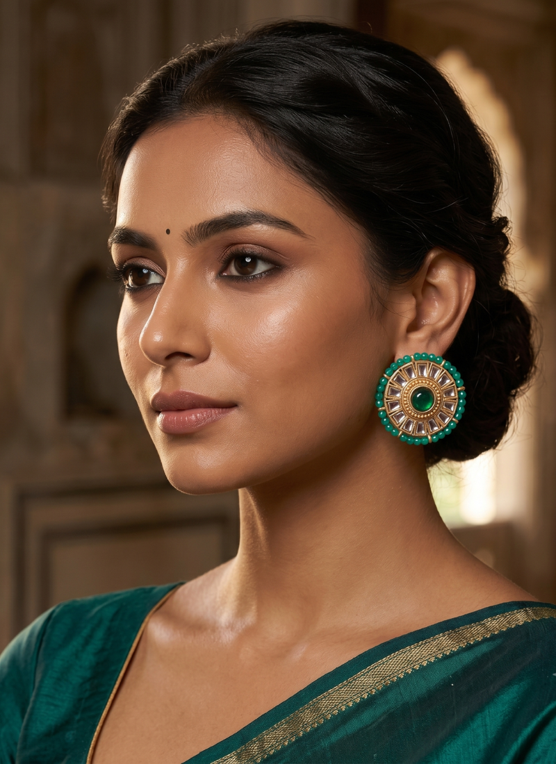 Seevee Fashion Oxidised Plated Stylsih Stud Earrings