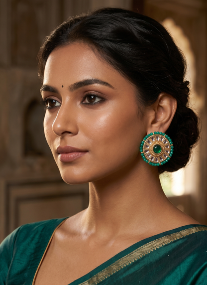 Seevee Fashion Oxidised Plated Stylsih Stud Earrings