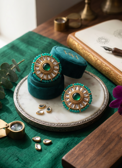 Seevee Fashion Oxidised Plated Stylsih Stud Earrings
