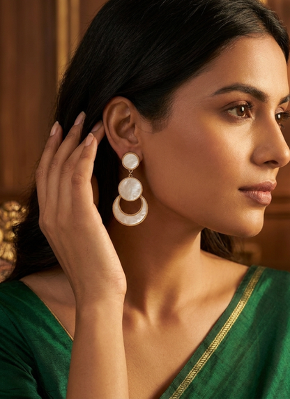 Seevee Fashion Gold Plated Dangler Earrings for Women