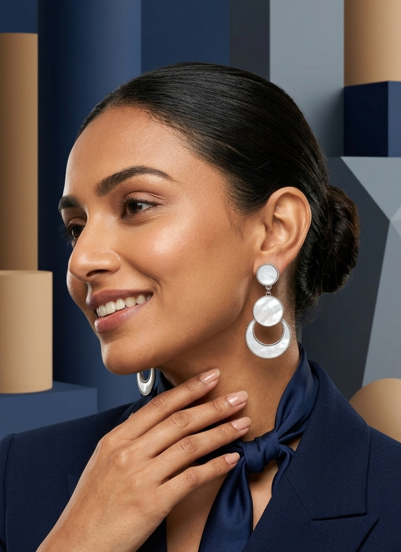 Seevee Fashion Silver Plated Dangler Earrings for Women