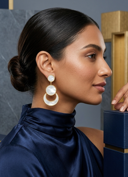 Seevee Fashion Gold Plated Dangler Earrings for Women