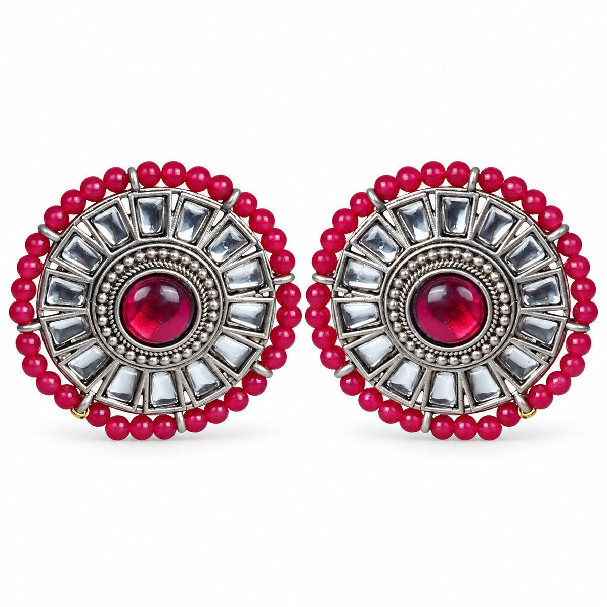Seevee Fashion Oxidised Plated Stylsih Stud Earrings