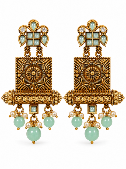 Seevee Fashion Gold Plated Designer Dangler Earrings For Women