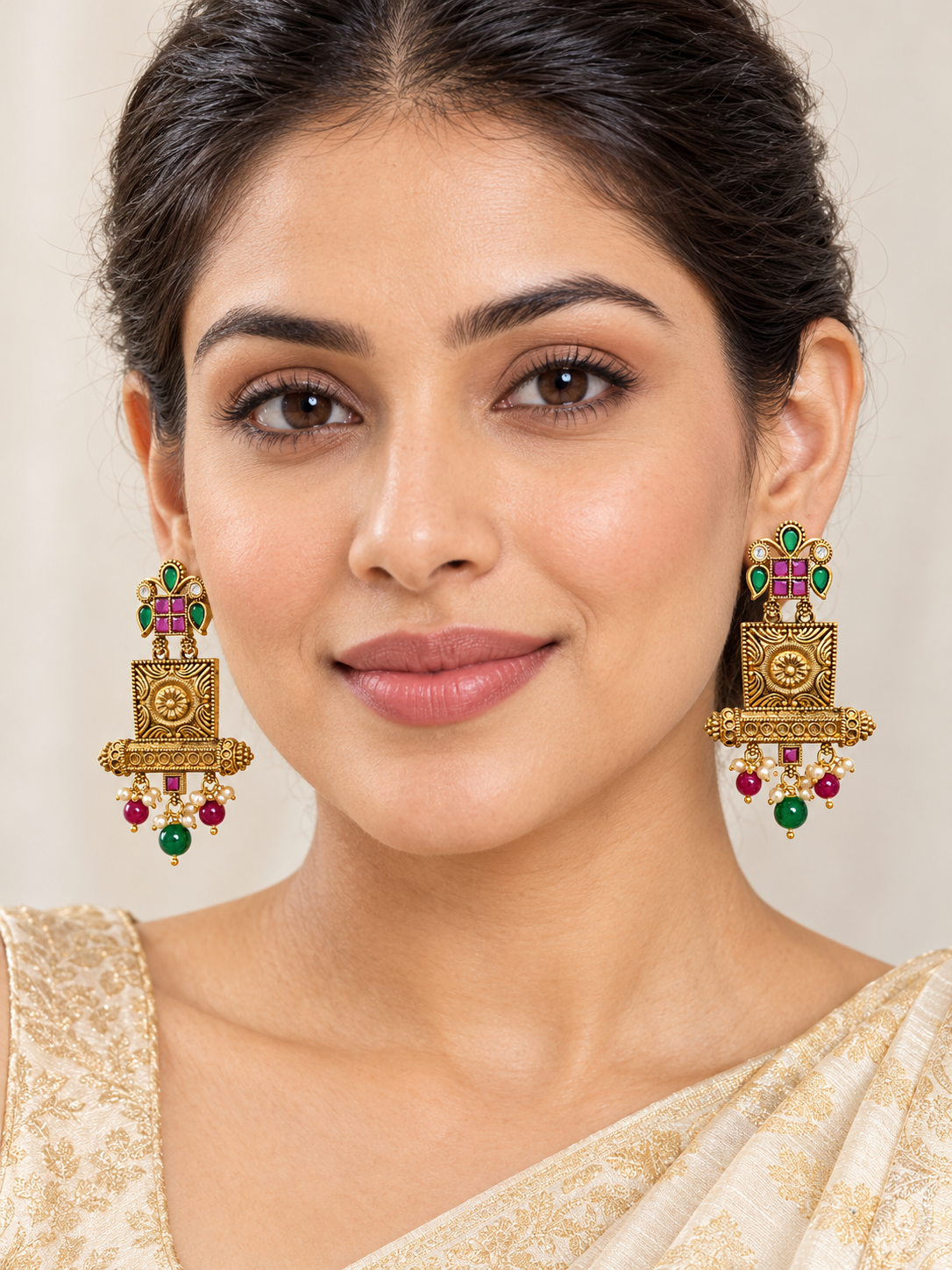 Seevee Fashion Gold Plated Designer Dangler Earrings For Women