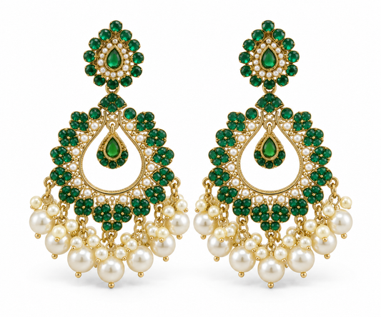 Seevee Fashion Gold Plated Austrian Stone Dangler Earrings