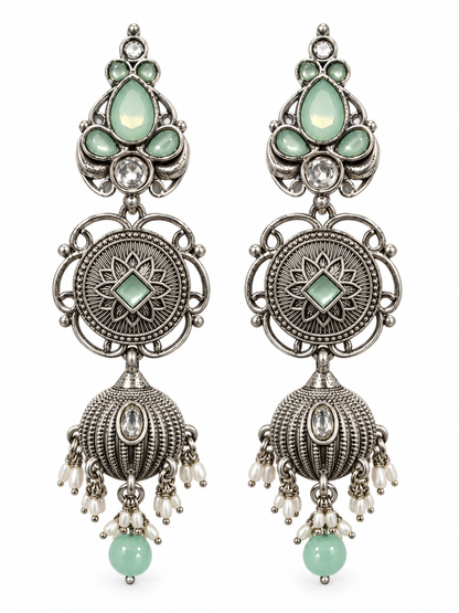 Seevee Fashion Oxidised Plated Dangler Earrings