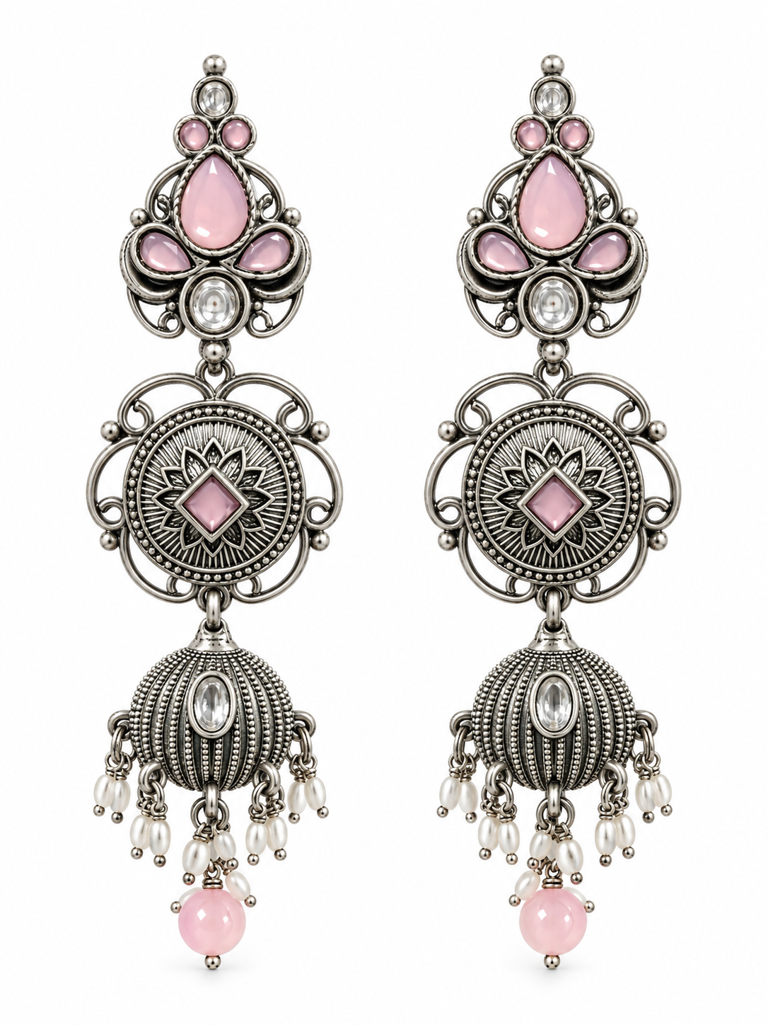 Seevee Fashion Oxidised Plated Dangler Earrings