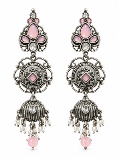 Seevee Fashion Oxidised Plated Dangler Earrings
