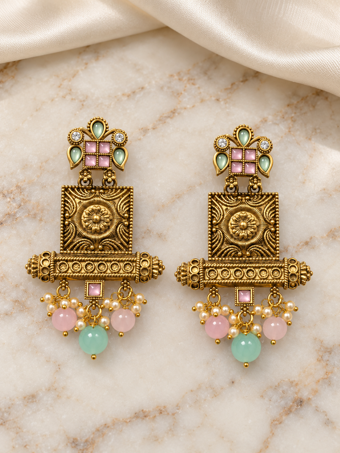 Seevee Fashion Gold Plated Designer Dangler Earrings For Women