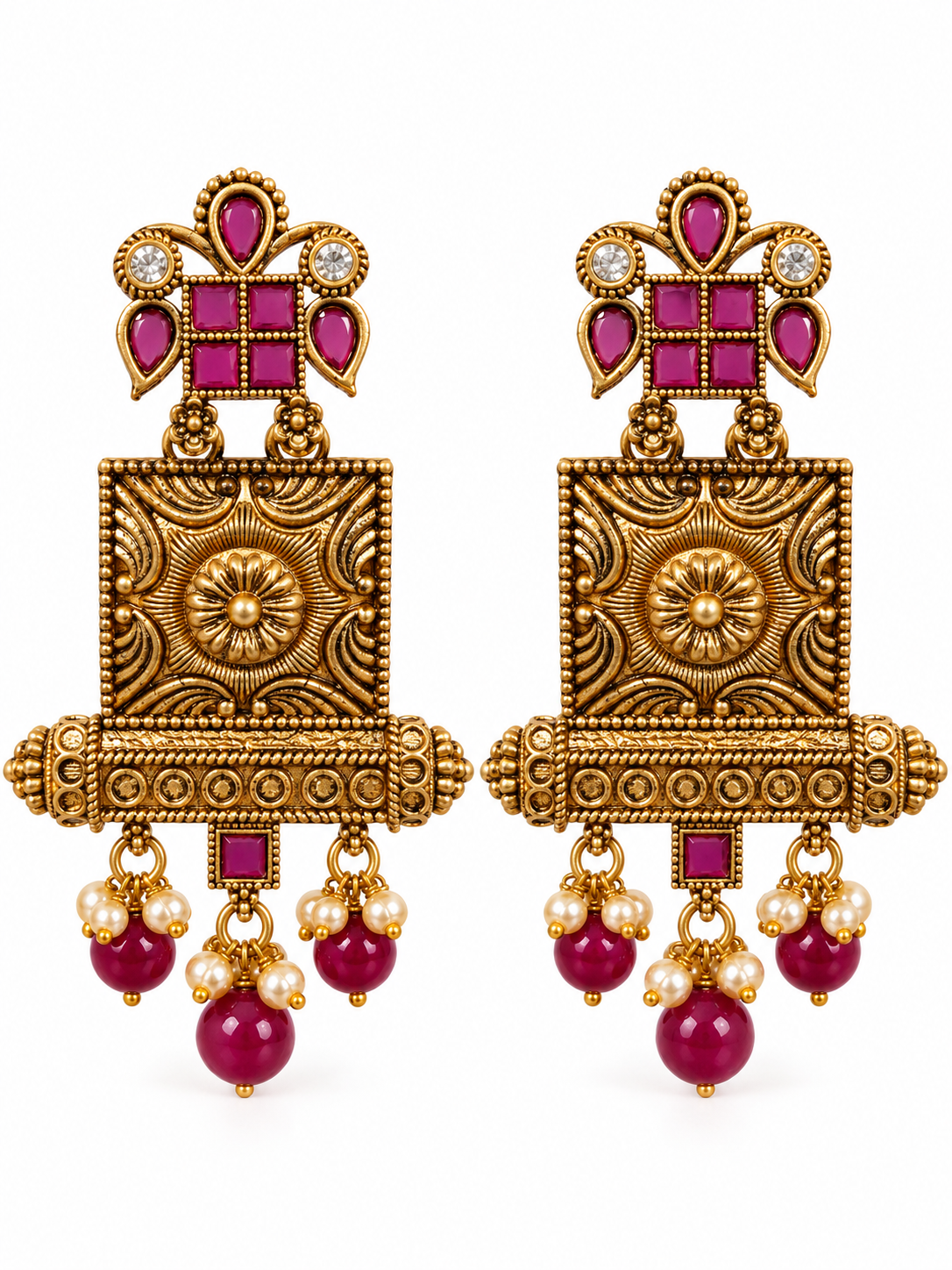 Seevee Fashion Gold Plated Designer Dangler Earrings For Women