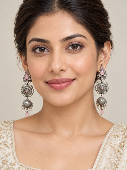 Seevee Fashion Oxidised Plated Dangler Earrings