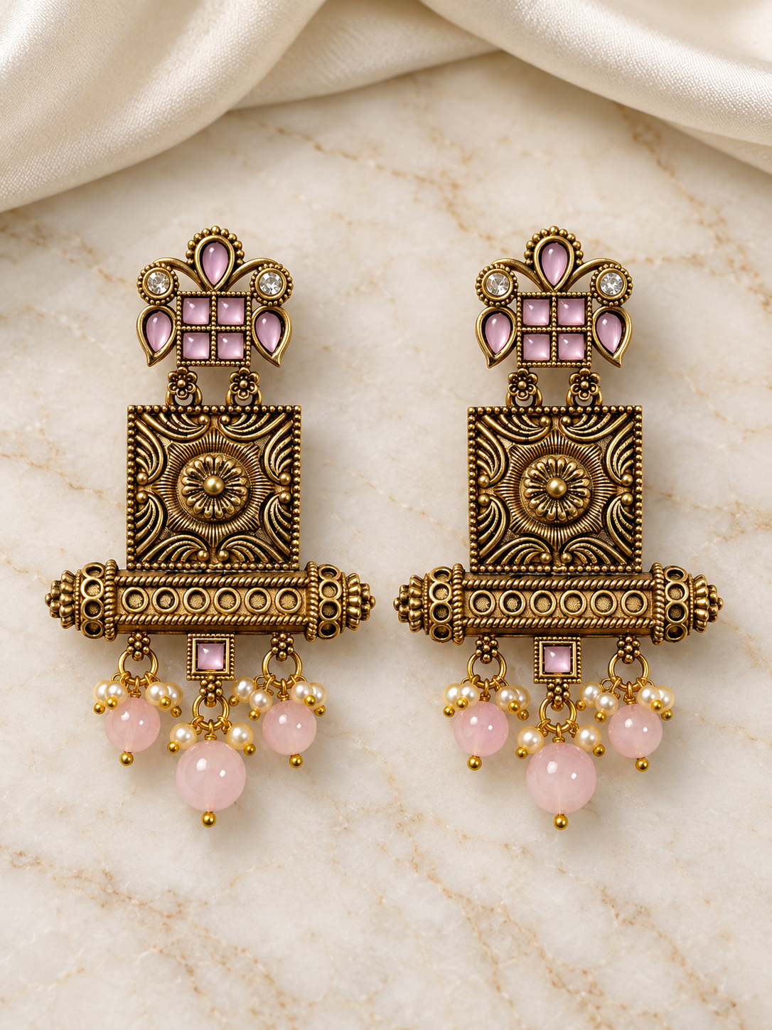 Seevee Fashion Gold Plated Designer Dangler Earrings For Women
