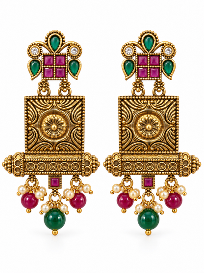 Seevee Fashion Gold Plated Designer Dangler Earrings For Women