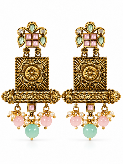 Seevee Fashion Gold Plated Designer Dangler Earrings For Women