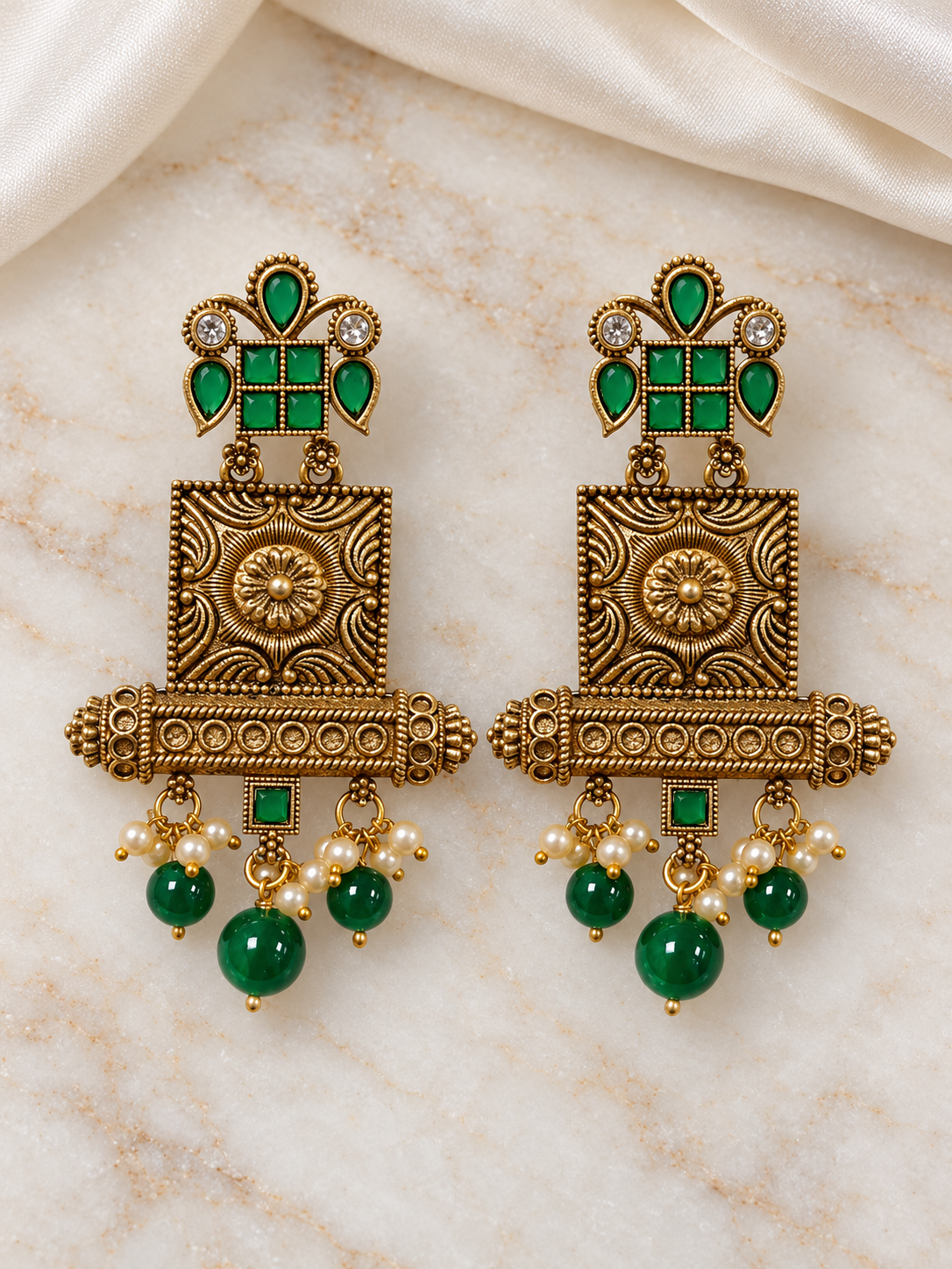 Seevee Fashion Gold Plated Designer Dangler Earrings For Women