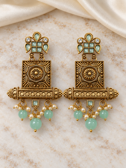 Seevee Fashion Gold Plated Designer Dangler Earrings For Women