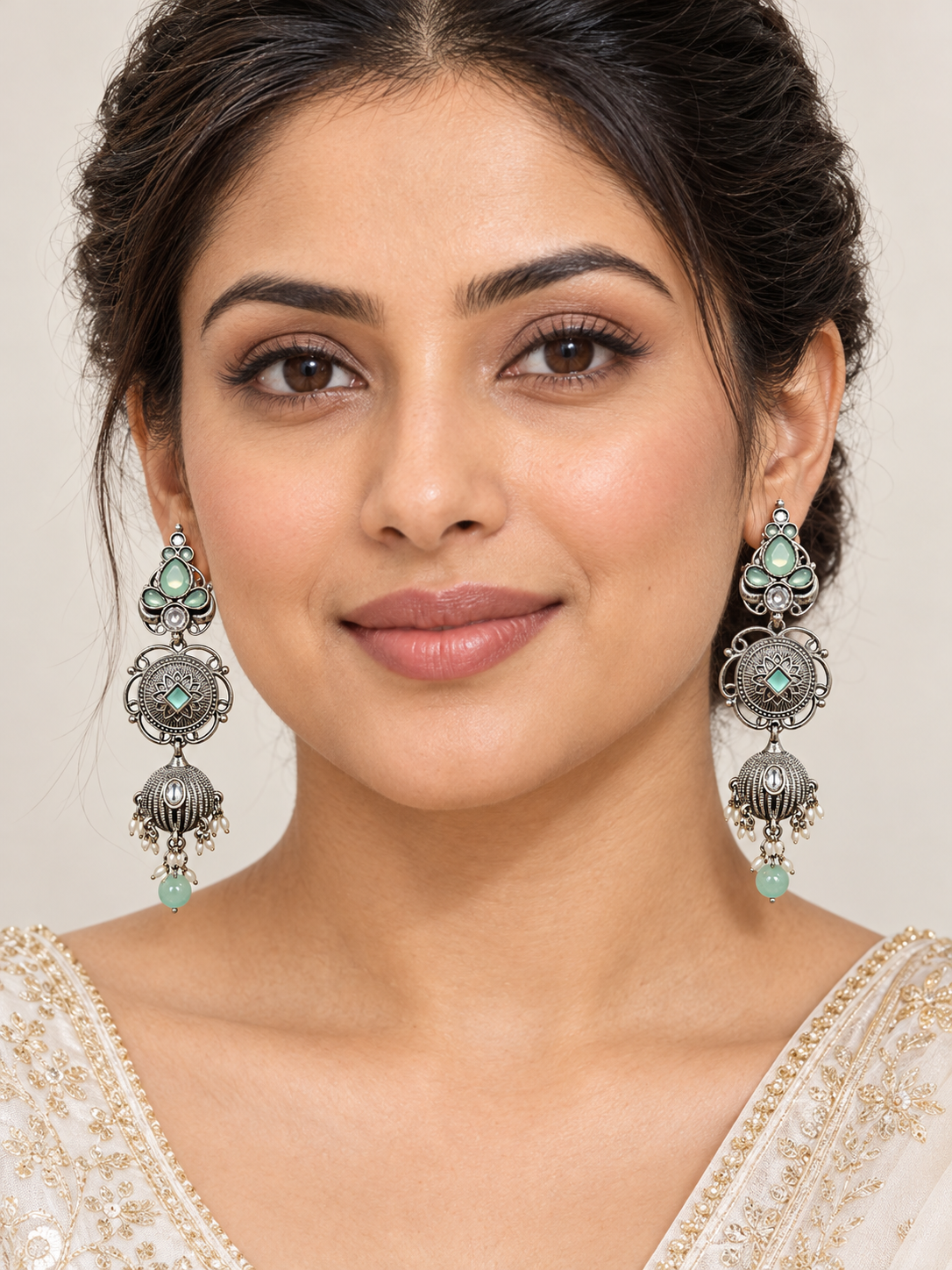 Seevee Fashion Oxidised Plated Dangler Earrings
