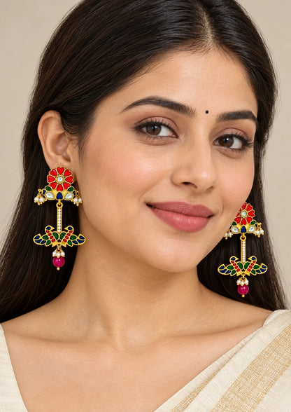 Seevee Fashion Gold Plated Stylish Dangler Earrings