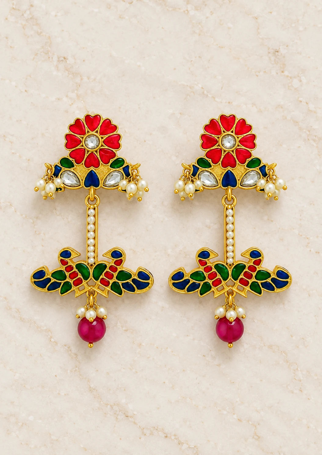 Seevee Fashion Gold Plated Stylish Dangler Earrings