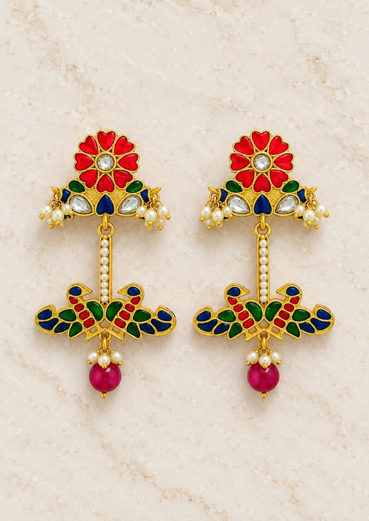 Seevee Fashion Gold Plated Stylish Dangler Earrings