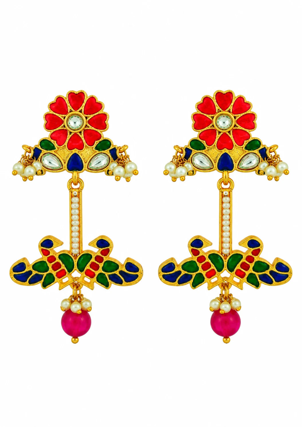 Seevee Fashion Gold Plated Stylish Dangler Earrings