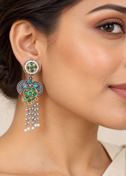 Seevee Fashion Oxidised Plated Stylish Dangler Earrings