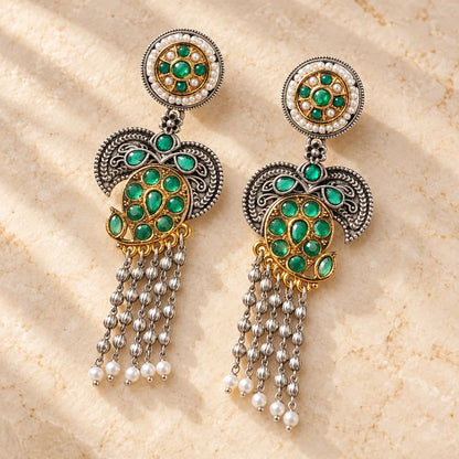 Seevee Fashion Oxidised Plated Stylish Dangler Earrings