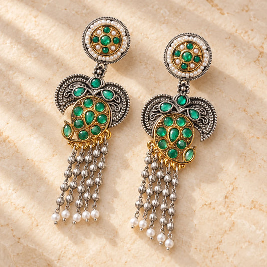 Seevee Fashion Oxidised Plated Stylish Dangler Earrings